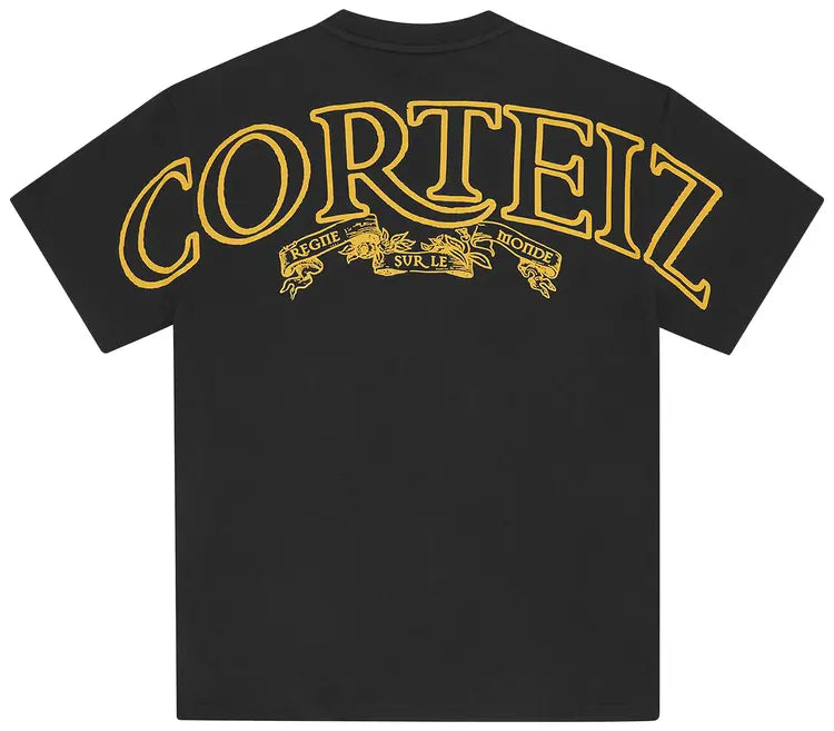 Corteiz RTW Royale Heavyweight T-Shirt - Black / Yellow