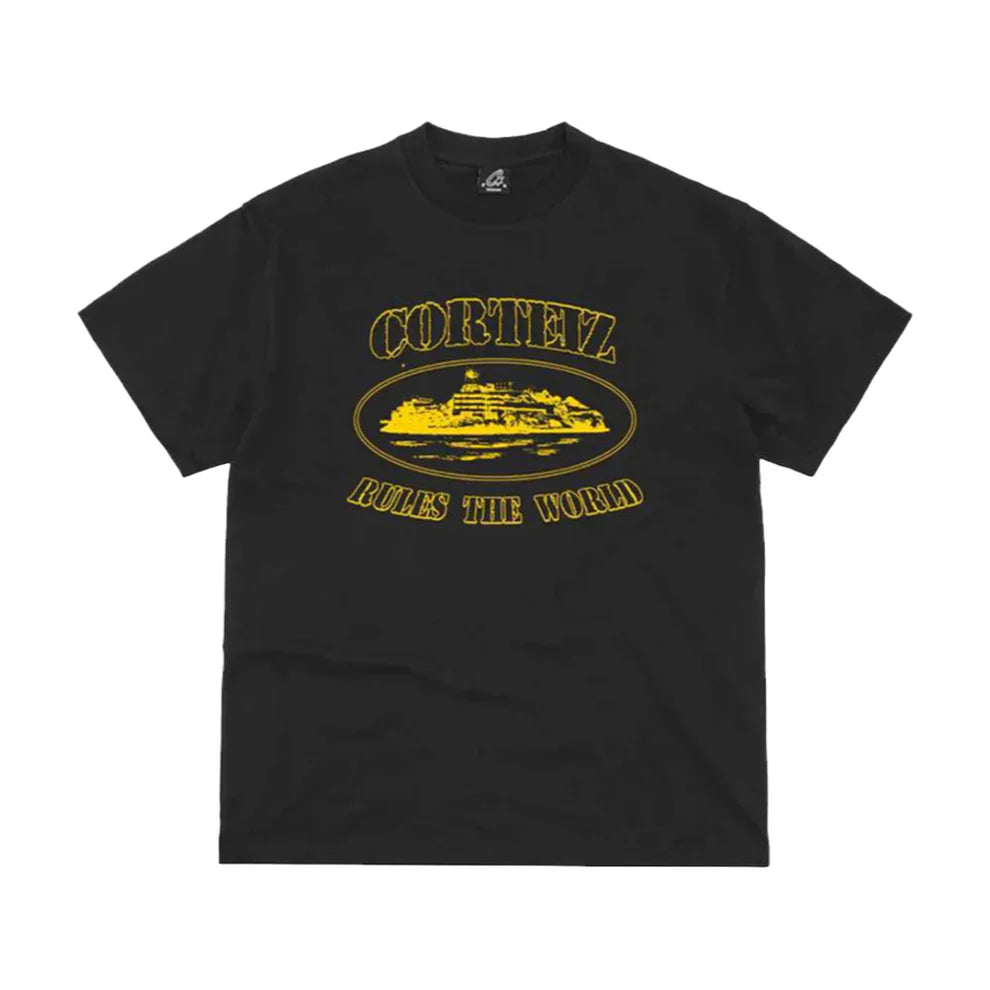 CORTEIZ RTW GLOW IN THE DARK OG ALACTRAZ T-SHIRT - BLACK