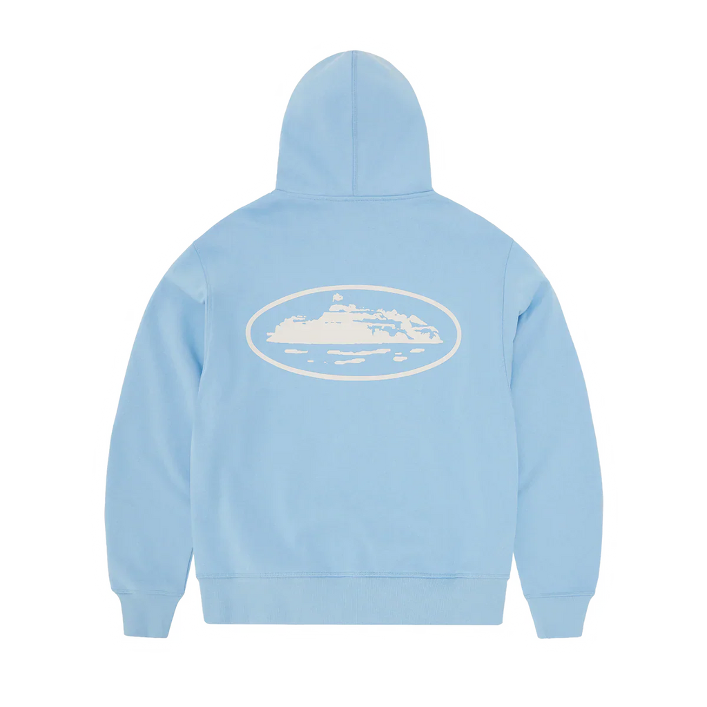 Corteiz ISLAND PUFF PRINT ZIP HOODIE [BABY BLUE]