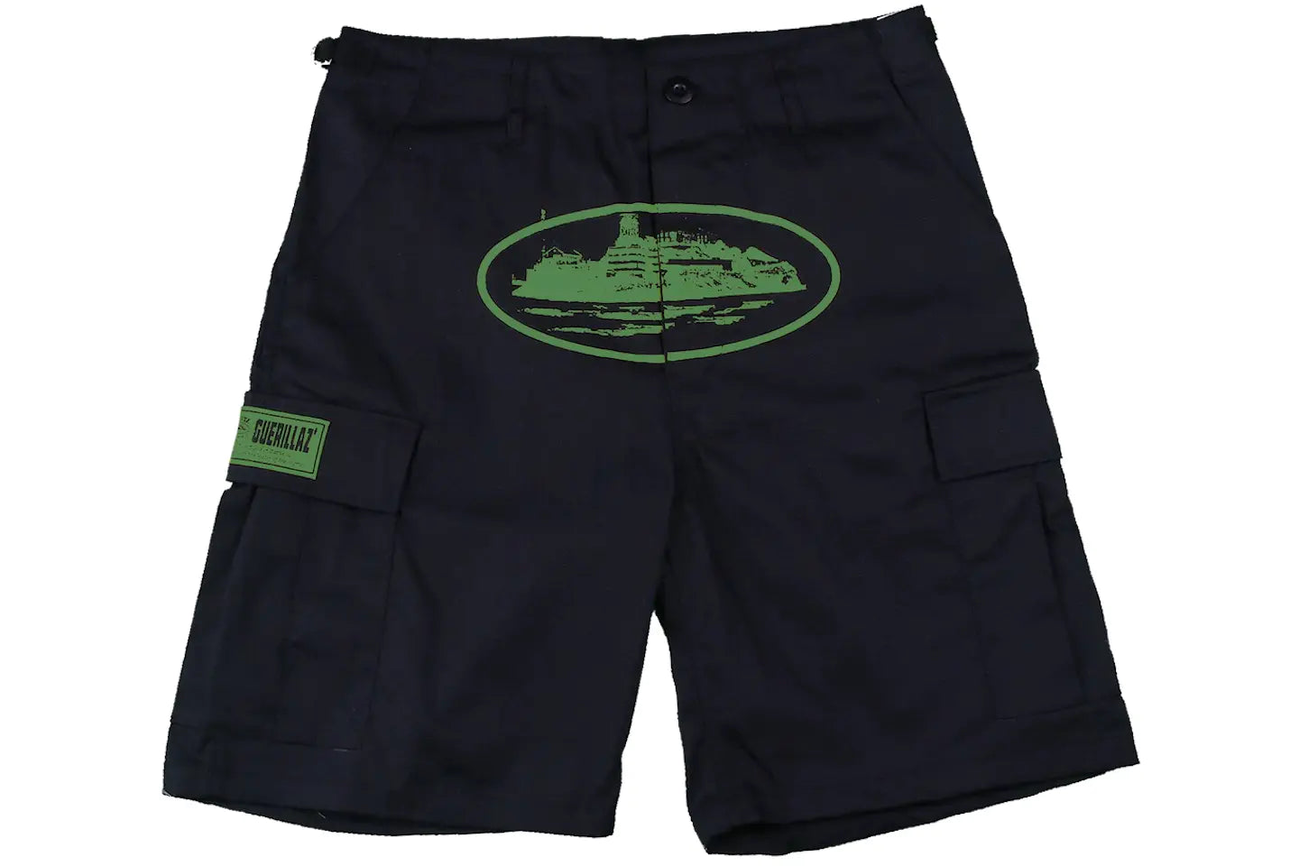 Corteiz Guerillaz Shorts Black/Green